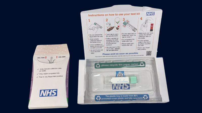 FIT test used as part of the bowel cancer screening process